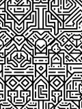 Monochromatic Geometric Tribal Rug