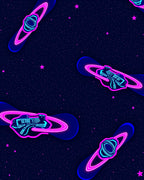 Neon Space Snowboard Pattern Rug