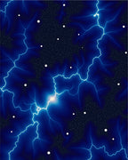 Cosmic Lightning Bolt Pattern Rug