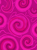 Pink Swirl Abstract Pattern Rug
