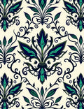 Classic Floral Swirl Pattern Rug