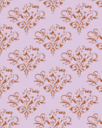 Ornate Flourish Damask Pattern Rug