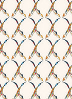 Abstract Intersecting Lines Colorful Design Rug