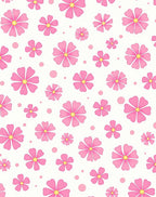 Pink Floral Pattern Design Rug