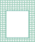 Mint Green Geometric Tile Pattern Rug