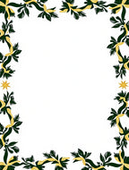 Dark Green Golden Floral Border Rug