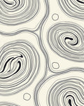 Abstract Organic Swirl Pattern Rug