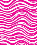 Bright Pink Wavy Stripe Pattern Rug