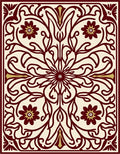 Ornate Floral Mandala Pattern Rug