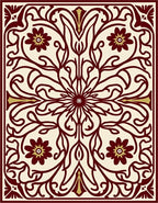 Ornate Floral Mandala Pattern Rug