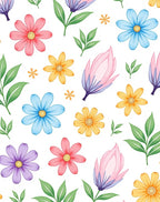 Floral Delight Patterned Accent Rug