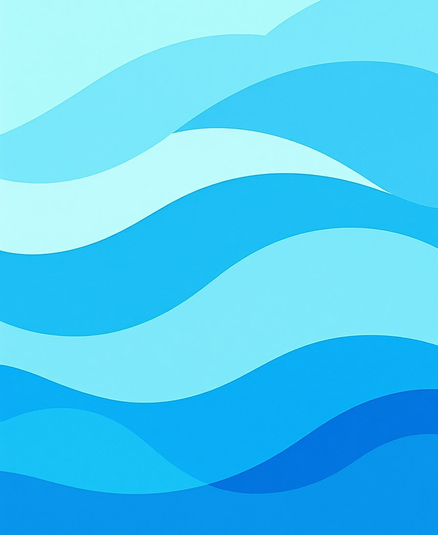 Oceanic Wave Pattern Rug