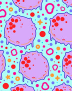 Whimsical Blob Dot Pattern Rug