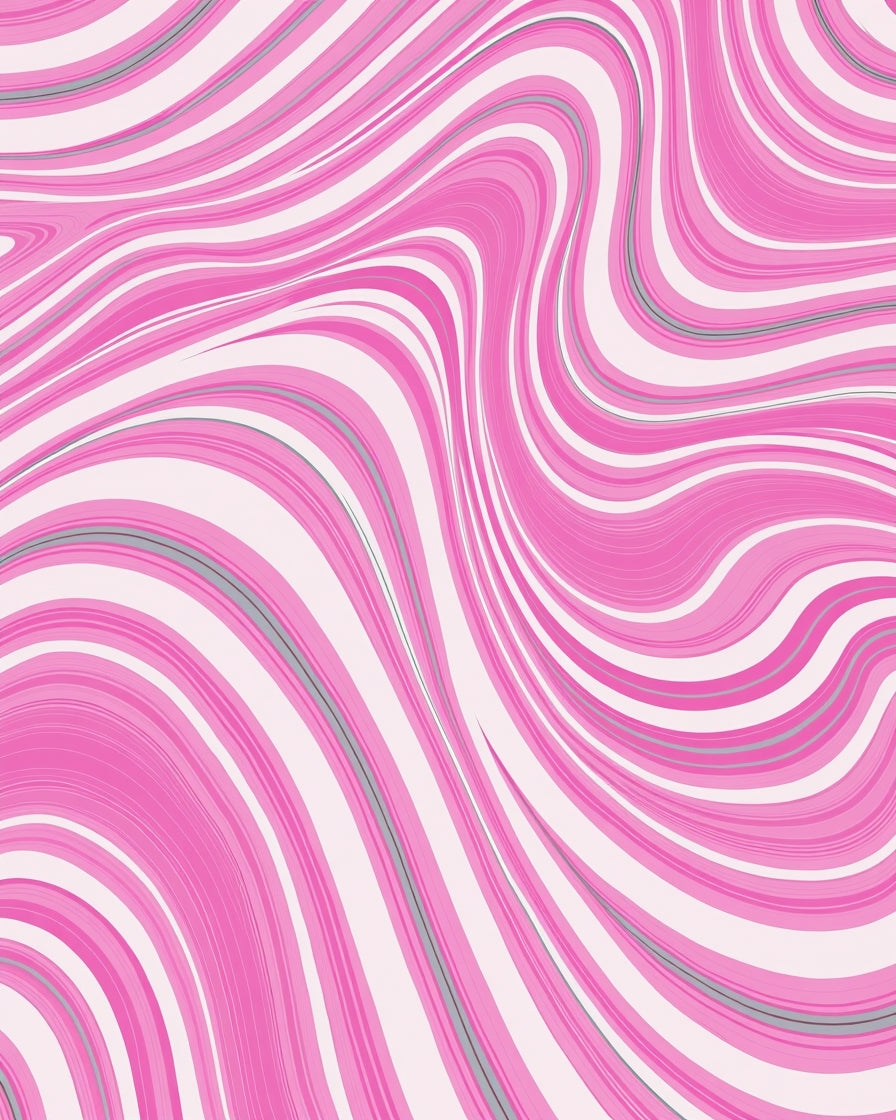 Pink Swirl Marble Pattern Rug