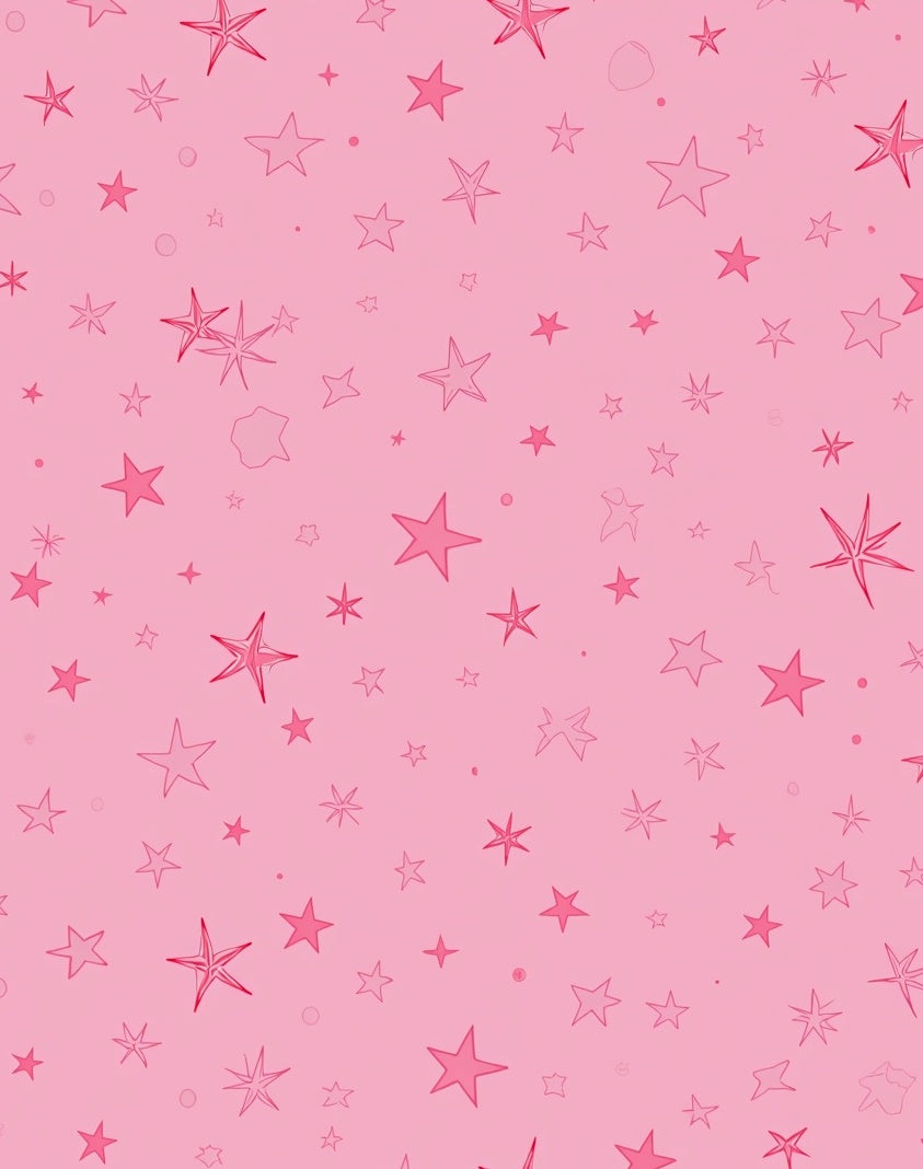 Pink Starburst Collage Rug
