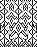 Bold Tribal Geometric Pattern Rug