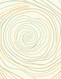 Abstract Swirls Lines Pattern Rug