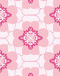 Pink Floral Mandala Pattern Rug