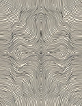Abstract Wavy Striped Design Rug