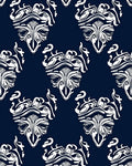 White Abstract Art Deco Pattern Rug