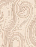 Rustic Wood Grain Swirl Pattern Rug