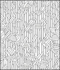 Abstract Striped Geometric Design Rug