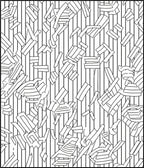 Abstract Striped Geometric Design Rug