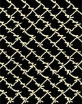 Abstract Chain Link Pattern Rug