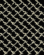 Abstract Chain Link Pattern Rug