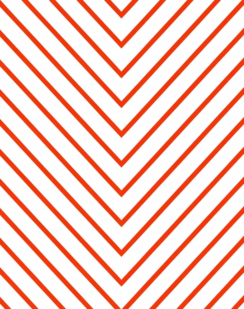 Bold Orange Chevron Lines Rug