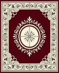 Ornate Floral Scroll Border Design Rug