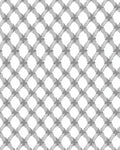 Gray Abstract Geometric Lattice Design Rug