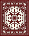 Ornate Floral Medallion Pattern Rug