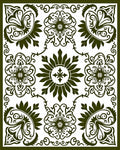 Elegant Floral Medallion Pattern Rug