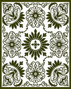 Elegant Floral Medallion Pattern Rug