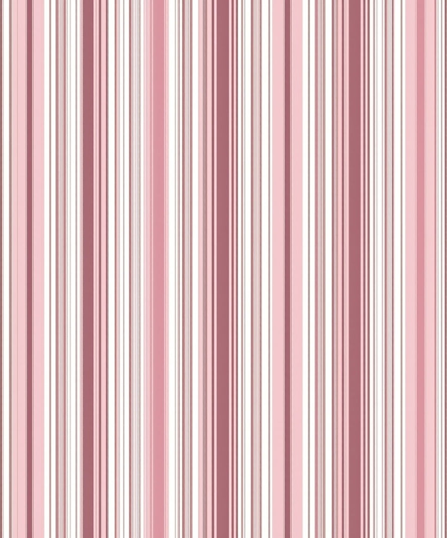 Pink Striped Geometric Rug