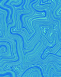 Blue Swirl Abstract Pattern Rug