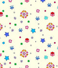 Playful Star Bloom Pattern Rug