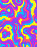 Vivid Swirling Abstract Pattern Design Rug