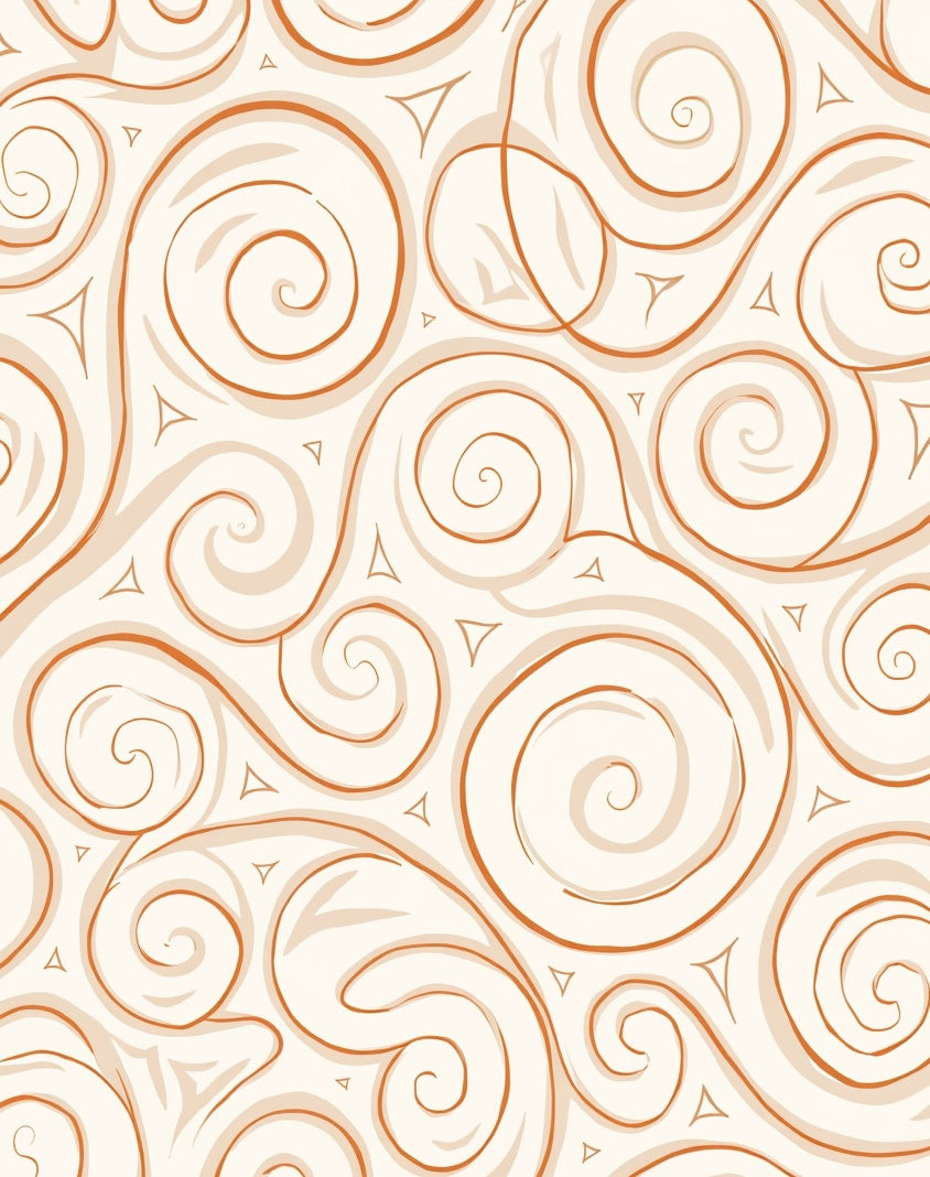 Swirling Abstract Pattern With Triangles Rug