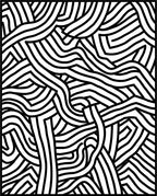Concentric Lines Abstract Pattern Design Rug