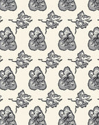 Whimsical Abstract Ink Blot Design Rug