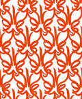 Modern Orange Swirl Abstract Pattern Rug