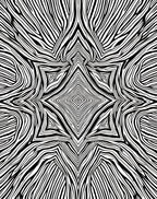 Abstract Black White Stripe Pattern Rug