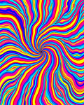Vibrant Swirl Abstract Pattern Rug
