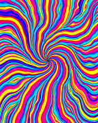 Vibrant Swirl Abstract Pattern Rug