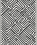 Bold Abstract Geometric Line Art Rug