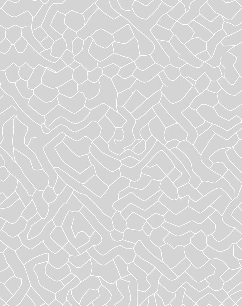 Modern Abstract Organic Pattern Design Rug