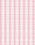 Pink Geometric Art Deco Inspired Pattern Rug