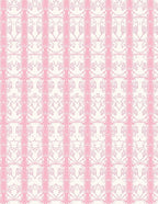 Pink Geometric Art Deco Inspired Pattern Rug